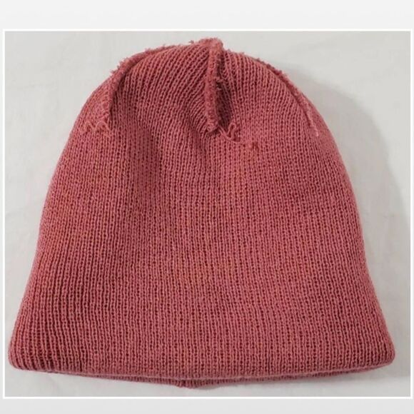 Adidas Beanie Hat Womens OS Knit Folded Cuff Pink Logo - Picture 14 of 16